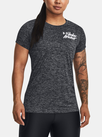 Under Armour женская футболка Tech Twist Graphic SS (Black), XS