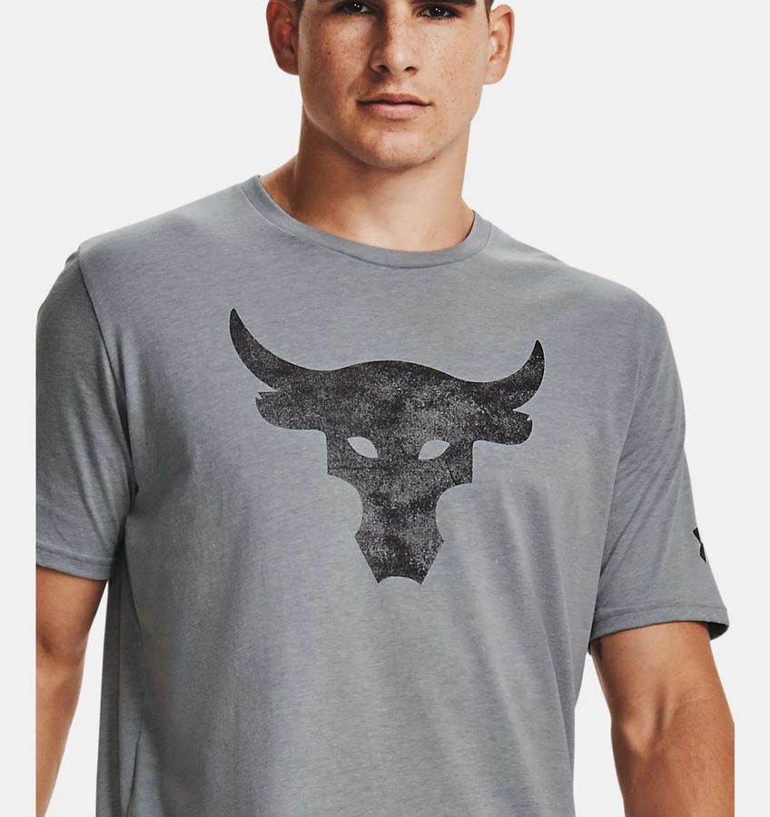 Under Armour футболка Project Rock Brahma Bull Logo (Steel), M
