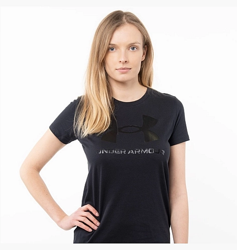 Under Armour женская футболка Spotstyle Logo (Black), S