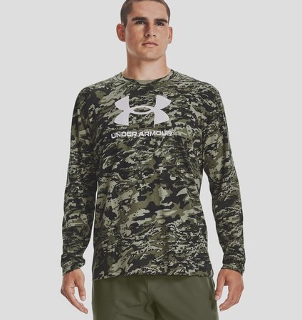 Under Armour футболка ABC Camo Long (Marine OD Green), XL