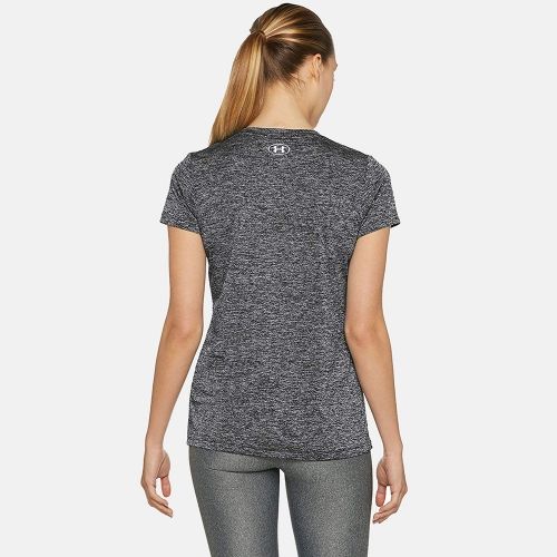 Under Armour женская футболка UA Tech™ Graphic Twist V-Neck (BLACK), M