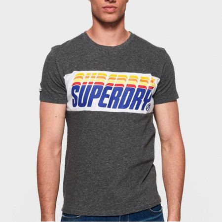 Superdry футболка Triple Drop Panel (Charcoal), XL