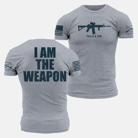 Grunt Style футболка I Am The Weapon (Dark Heather Gray), XL
