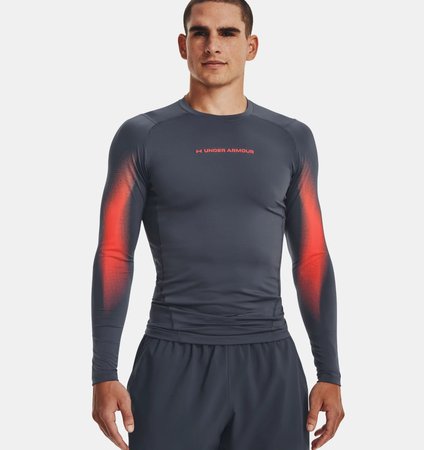 Under Armour компрессионная футболка HeatGear® Long (Downpour Gray), XL