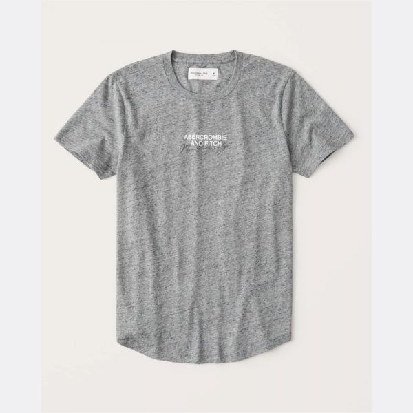 Abercrombie & fitch футболка Small-Scale Print Logo Curved Hem, XL