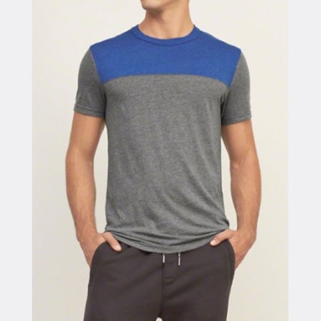 Abercrombie & fitch футболка Colorblock (Grey), XL