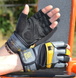 MadMax перчатки Унісекс для тренувань MFG-880 Signature (Black/Grey/Yellow), XXL