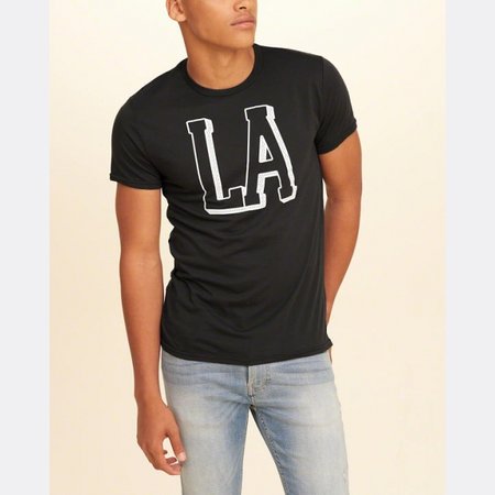 Hollister футболка Printed Graphic LA, XL