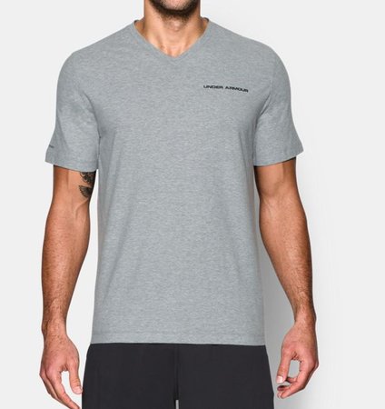 Under Armour футболка Charged Cotton® V-Neck (GRAY), XL