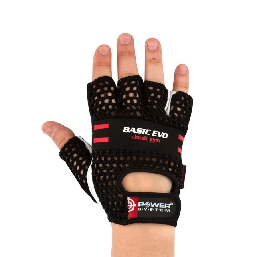Power System перчатки для тренувань Basic EVO (Black/Red), XS